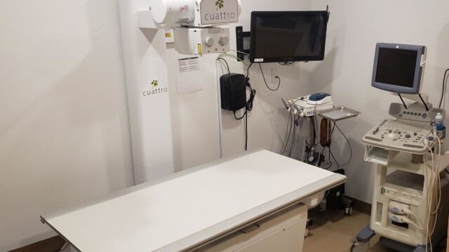 Xray table at Animal Health Clinic of Humboldt